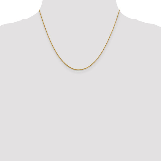 10K Yellow Gold 1.2mm Loose Rope Chain