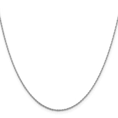 10K White Gold 1.2mm Loose Rope Chain