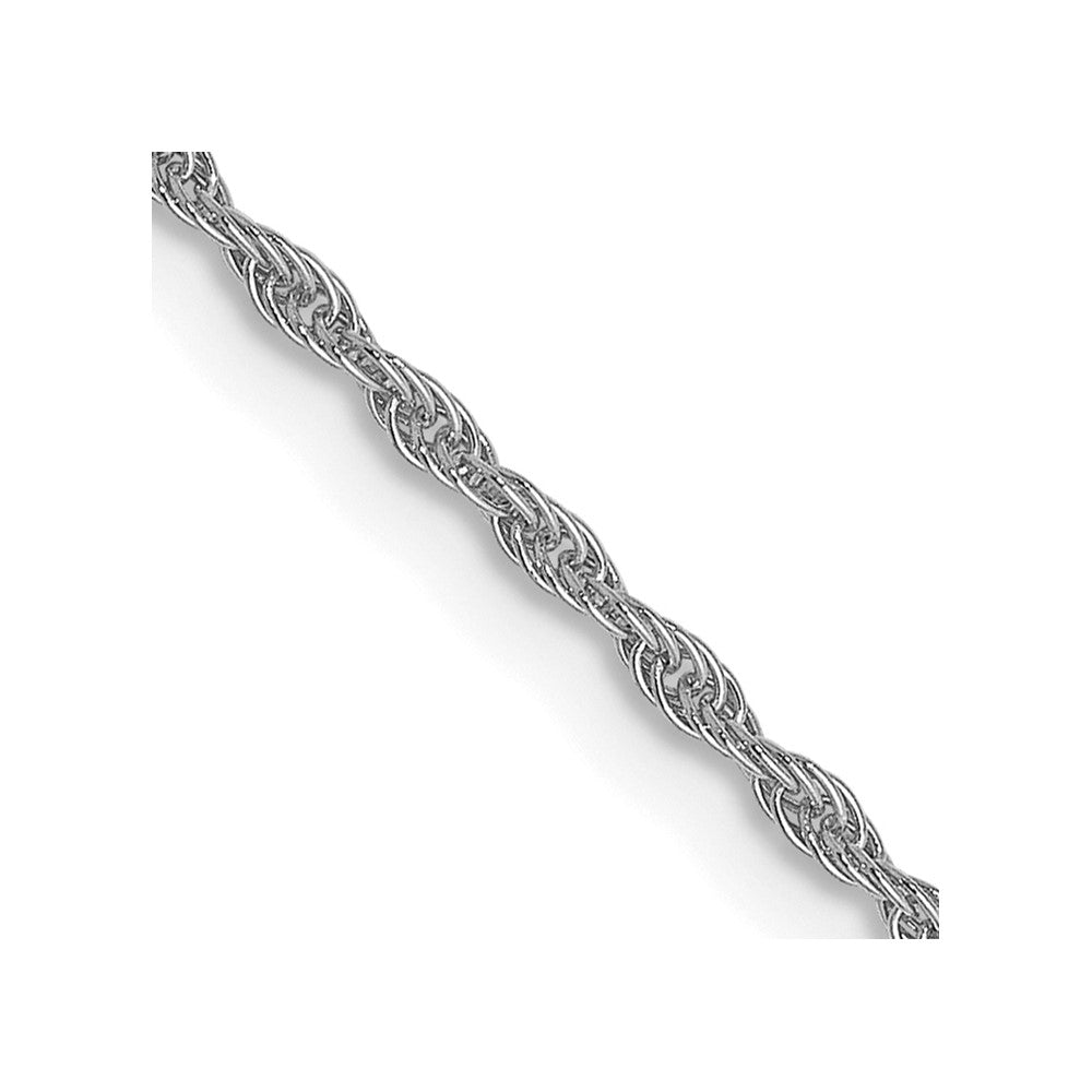 10K White Gold 1.2mm Loose Rope Chain