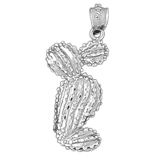 Sterling Silver Cactus Pendant