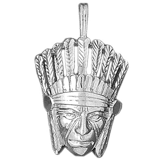 Sterling Silver Indian Head Pendants