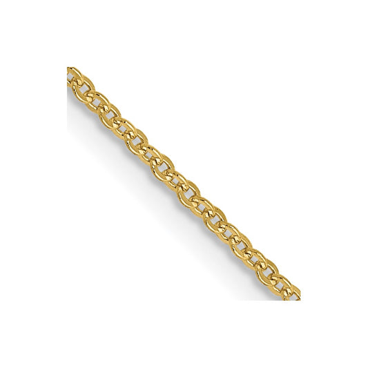 10K Yellow Gold 1.1mm Flat Cable Chain