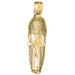 Yellow Gold-plated Silver Indian Pendants