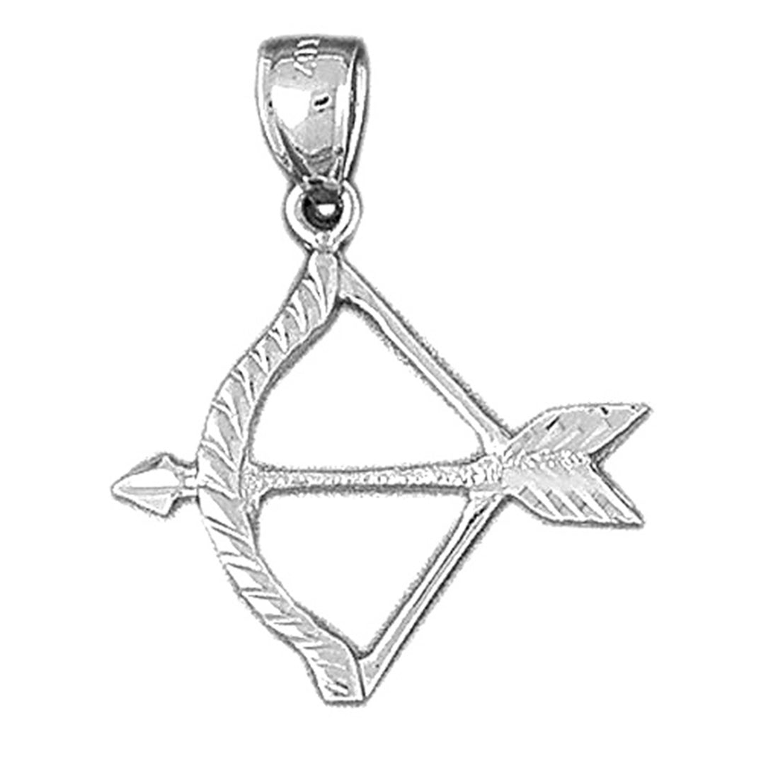 Sterling Silver Bow And Arrow Pendant