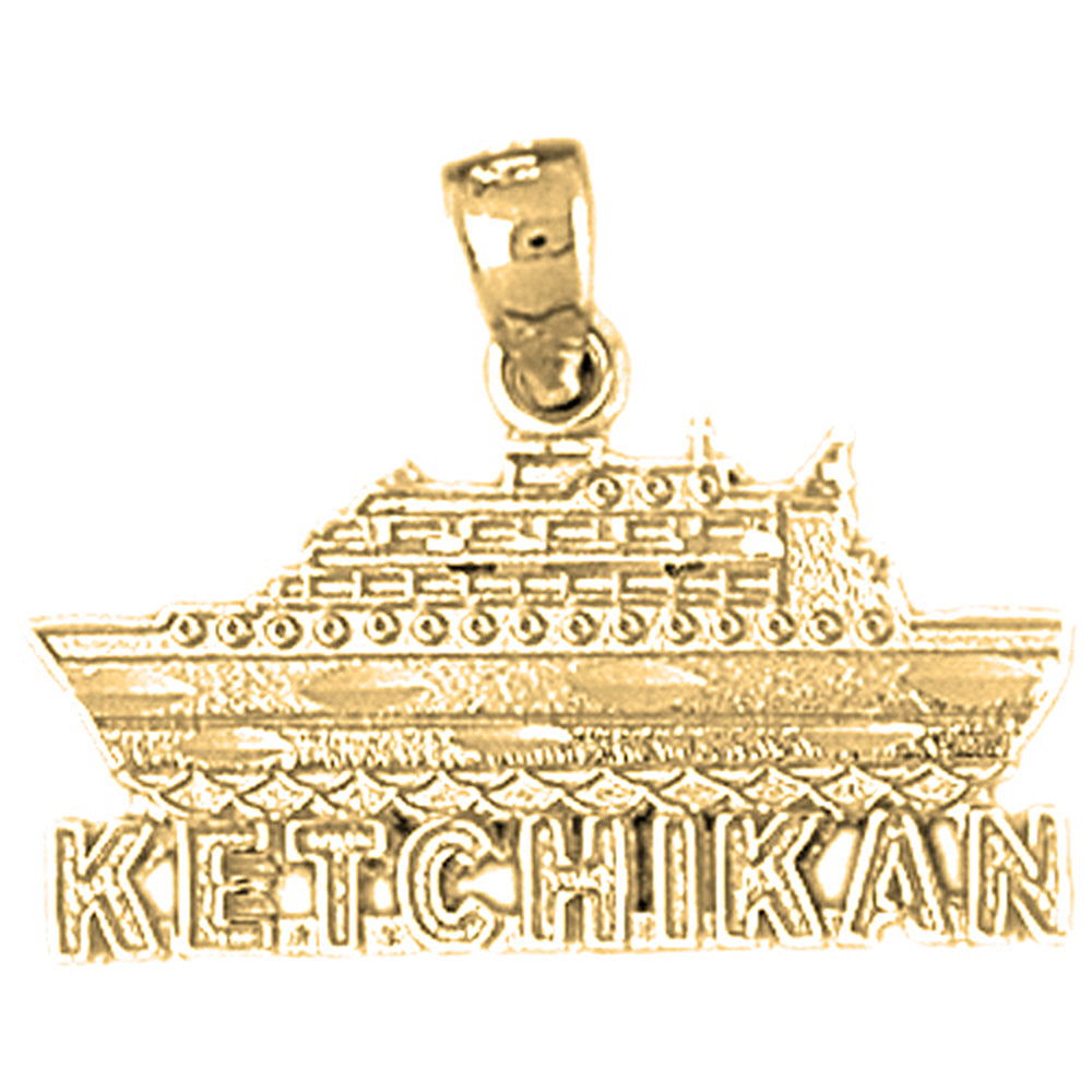 Yellow Gold-plated Silver Ketchikan Pendants