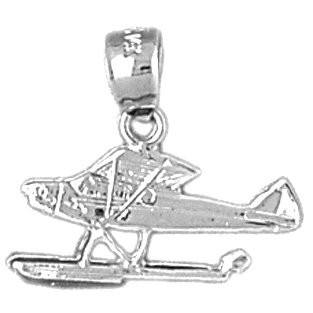 Sterling Silver Float Plane Pendants