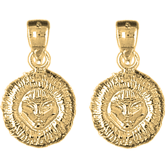 Yellow Gold-plated Silver 21mm Eskimo Earrings