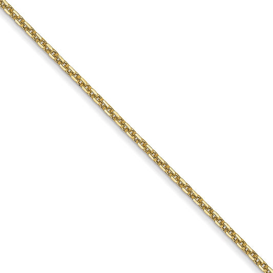 10K Yellow Gold .95mm Diamond-cut Cable Chain