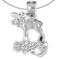 Sterling Silver Mouse Pendants (Rhodium or Yellow Gold-plated)