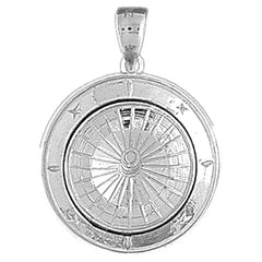 Sterling Silver Roulette Pendant