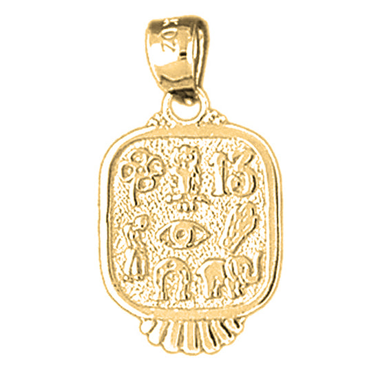 Yellow Gold-plated Silver Good Luck Charms Pendant