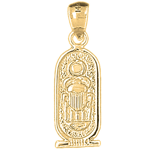 Yellow Gold-plated Silver Good Luck Charms Pendant