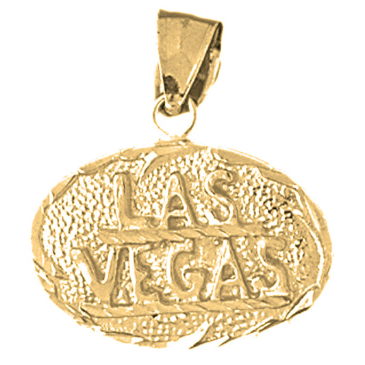 Yellow Gold-plated Silver Las Vegas Pendant