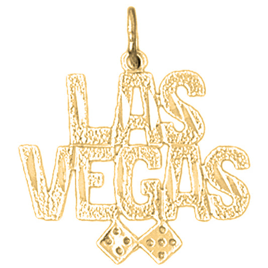 Yellow Gold-plated Silver Las Vegas Pendant