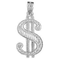 Sterling Silver Dollar Sign Pendant