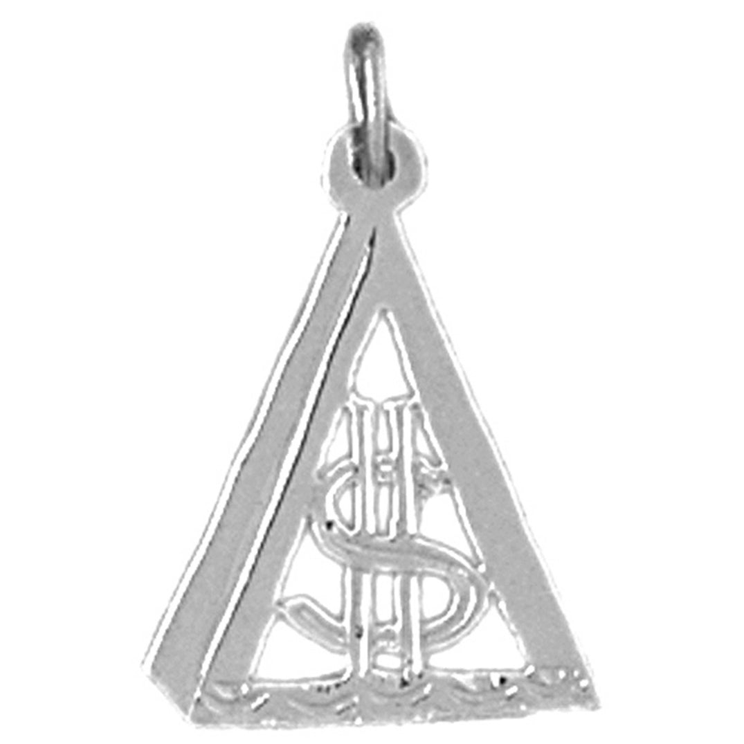 Sterling Silver Dollar Sign Pendant