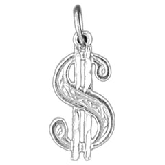 Sterling Silver Dollar Sign Pendant