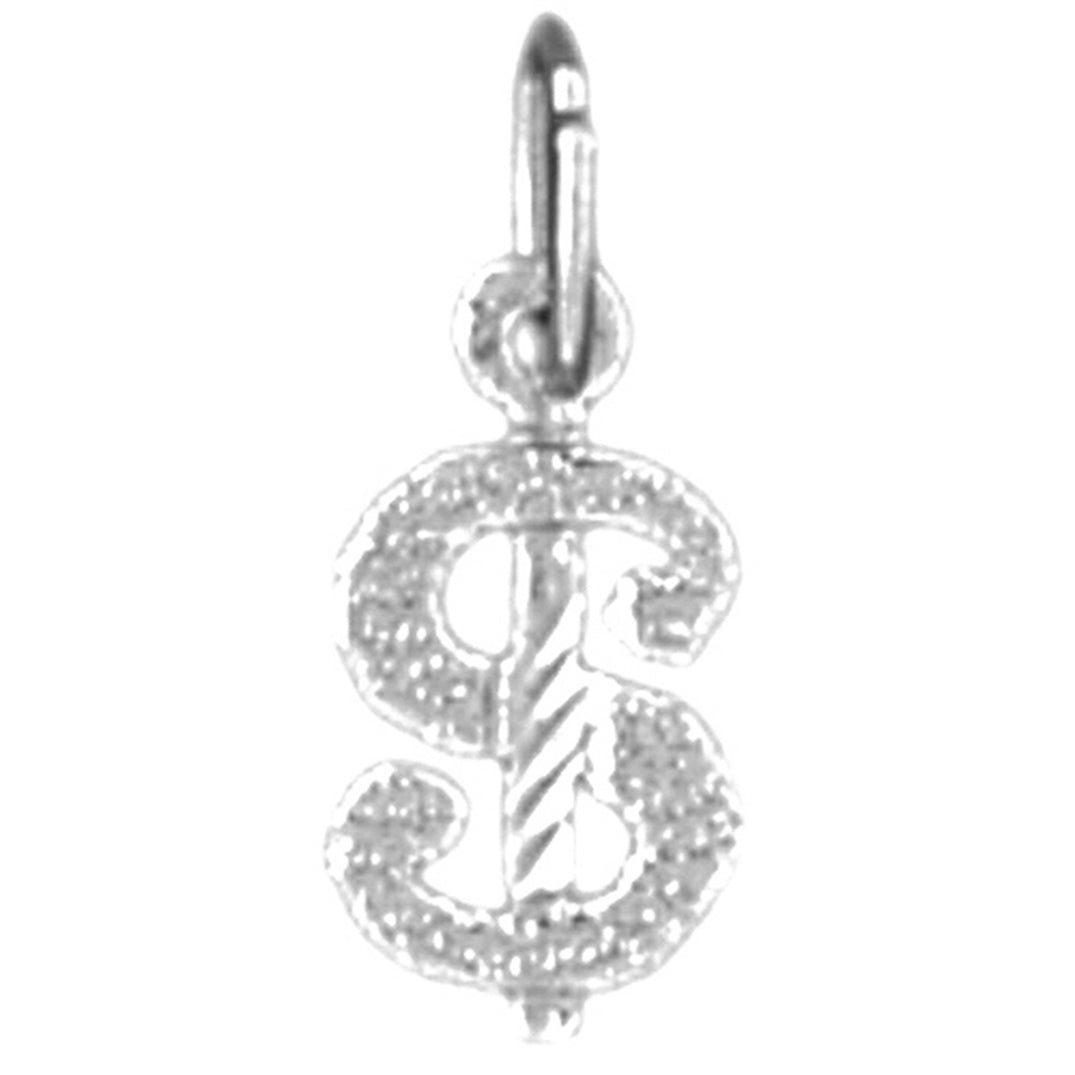 Sterling Silver Dollar Sign Pendant