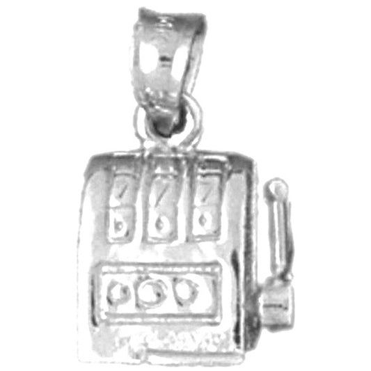 Sterling Silver Slot Machine Pendant