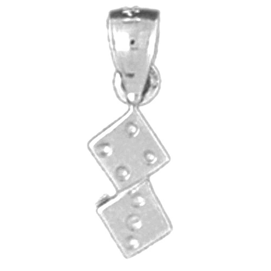 Sterling Silver Dice Pendant