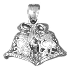 Sterling Silver Christmas Bells Pendant