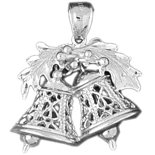 Sterling Silver Christmas Bells Pendant