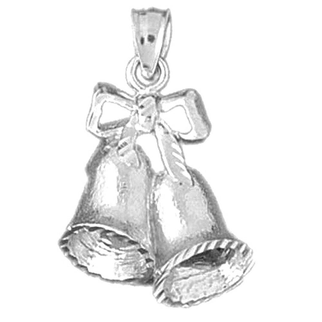 Sterling Silver Christmas Bells Pendant