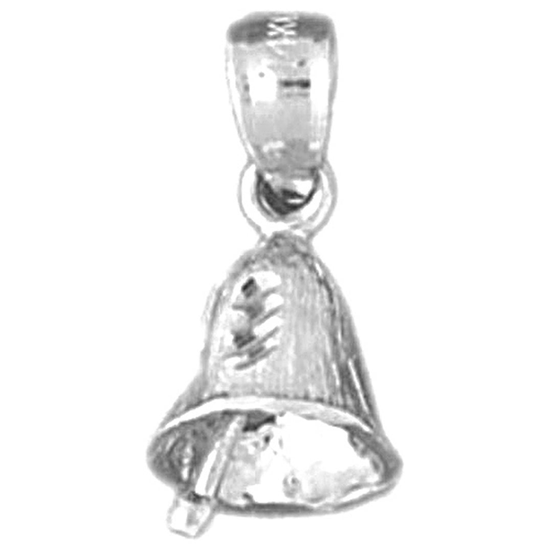 Sterling Silver Christmas Bell Pendant