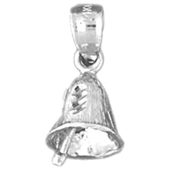 Sterling Silver Christmas Bell Pendant