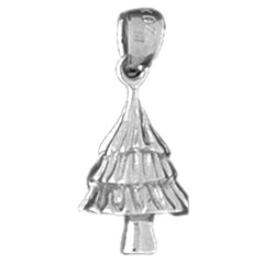 Sterling Silver Christmas Tree Pendant