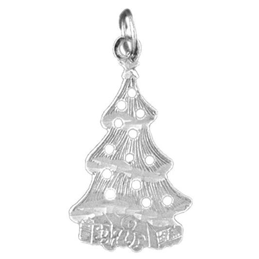 Sterling Silver Christmas Tree Pendant