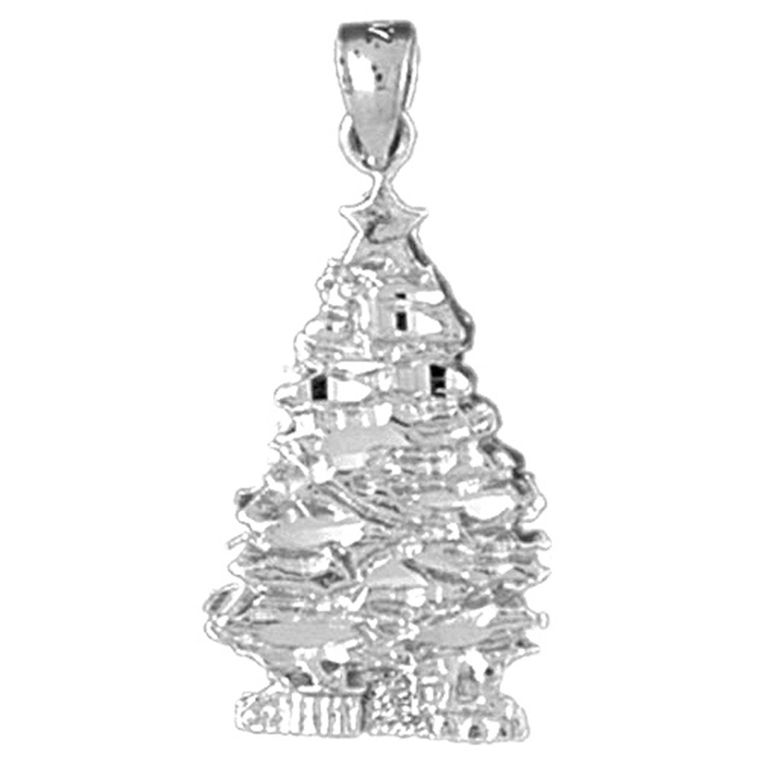 Sterling Silver Christmas Tree Pendant