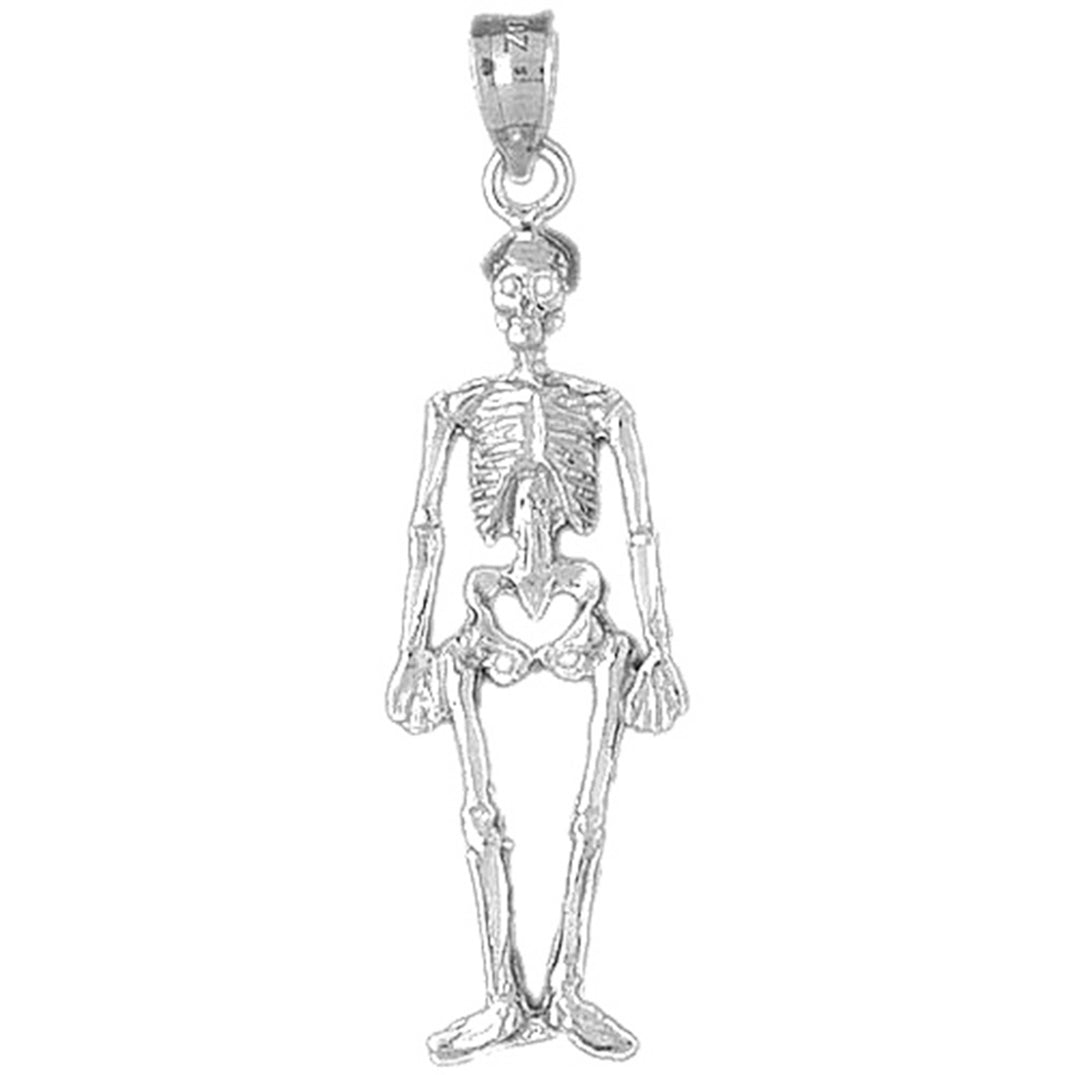 Sterling Silver Skeleton Pendant