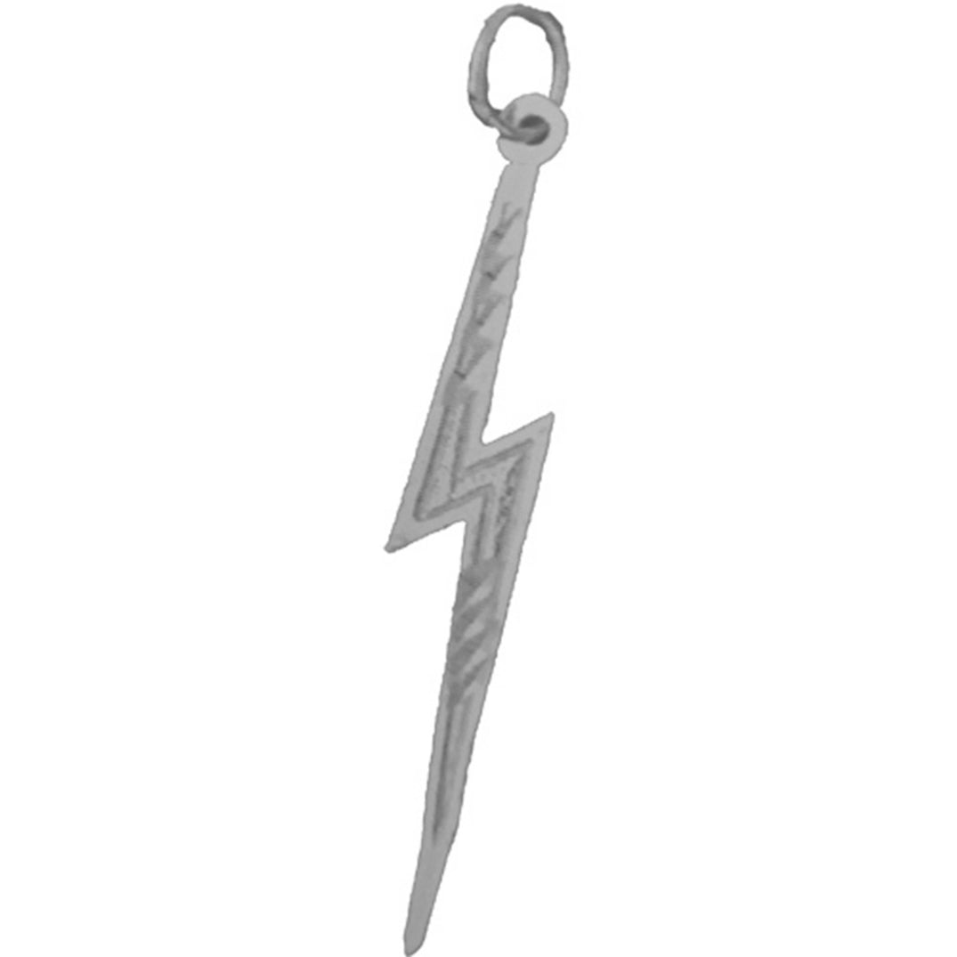 Sterling Silver Lightning Bolt Pendant