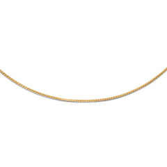 10K Yellow Gold Yellow Gold 1mm Snake Wire Necklace