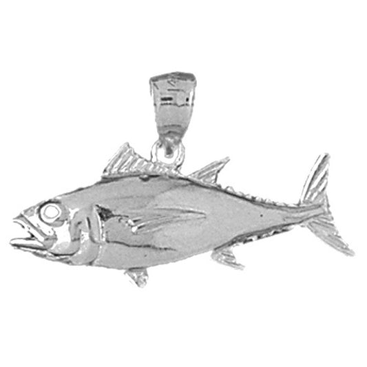 Sterling Silver Tuna Pendant