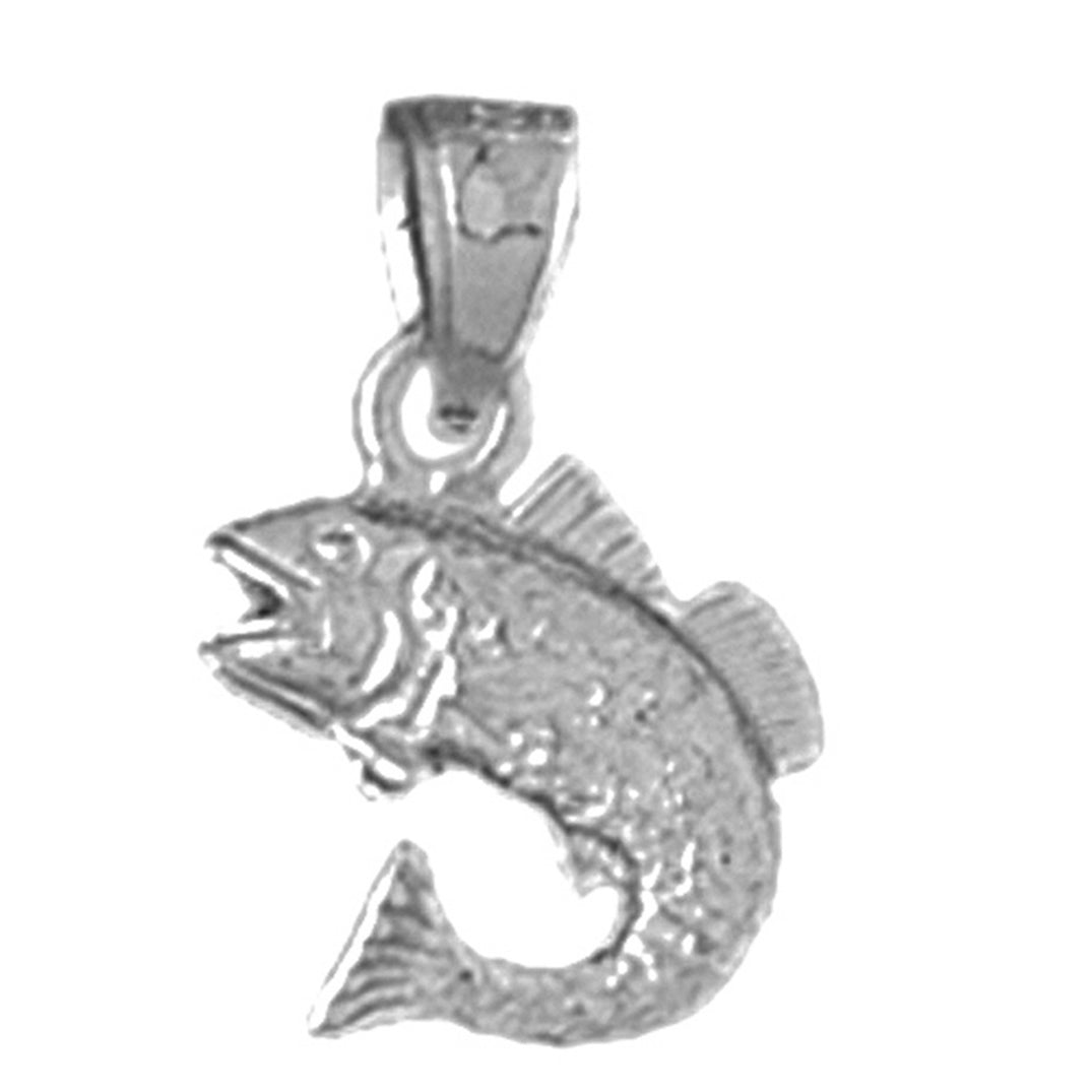 Sterling Silver Halibut Pendant