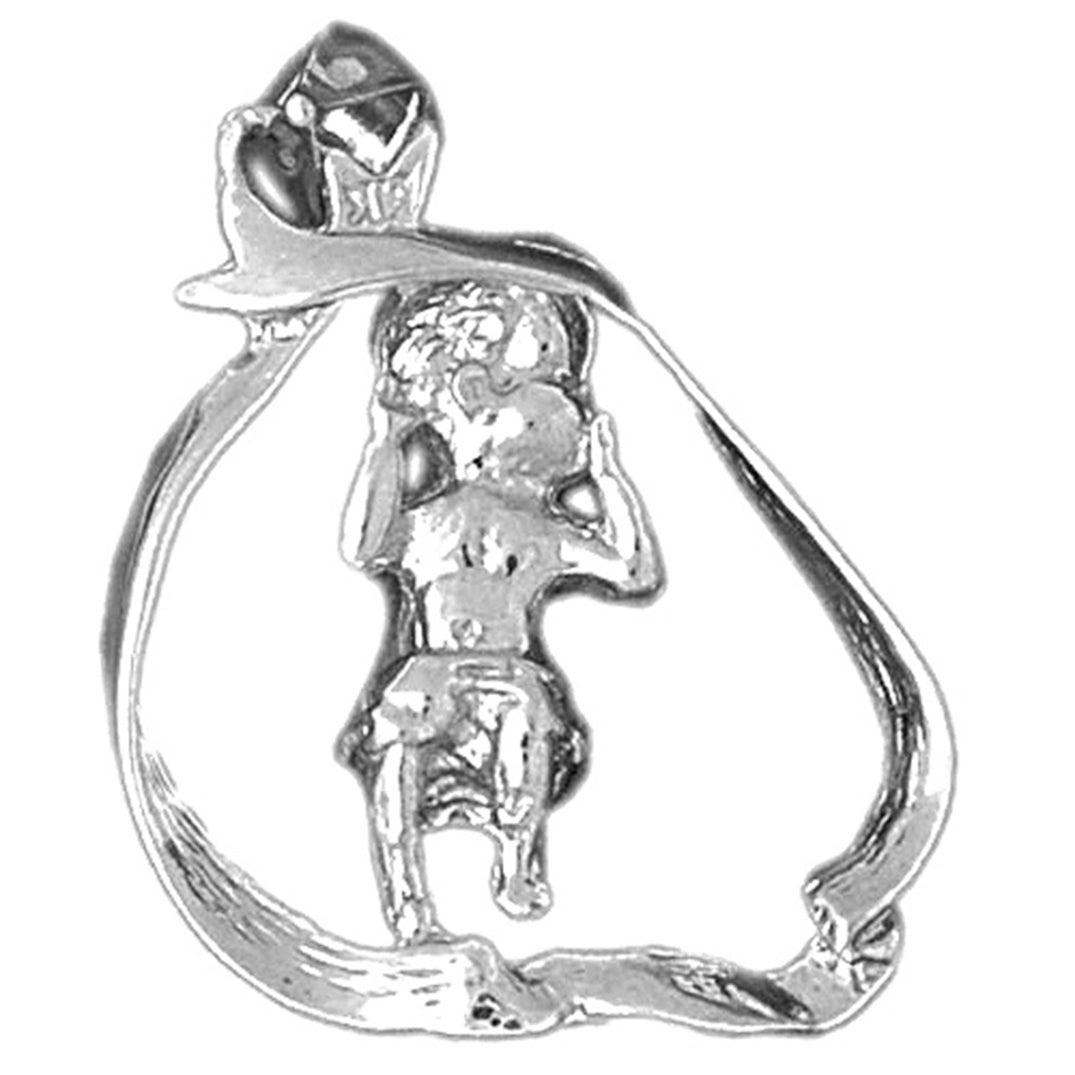 Sterling Silver 3D Baby Pendants