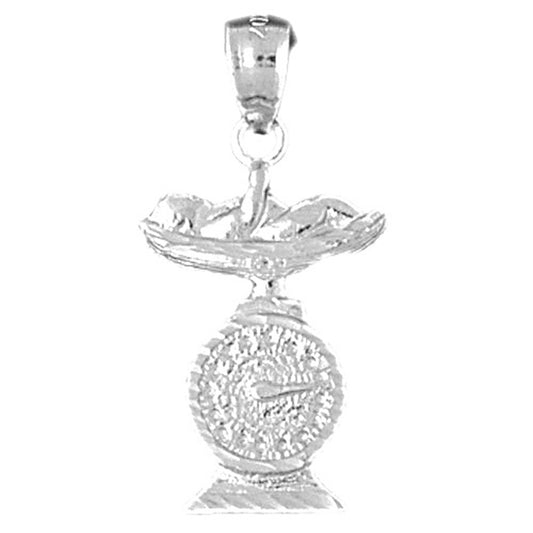 Sterling Silver Baby On Weighing Machine Pendants
