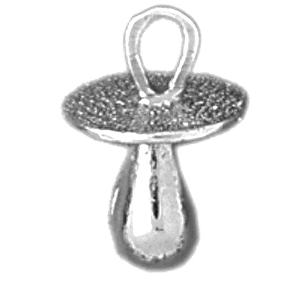 Sterling Silver 3D Pacifier Pendants