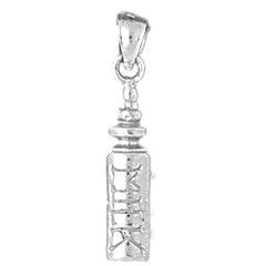 Sterling Silver Baby Bottle Pendants