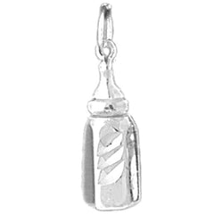 Sterling Silver Baby Bottle Pendants