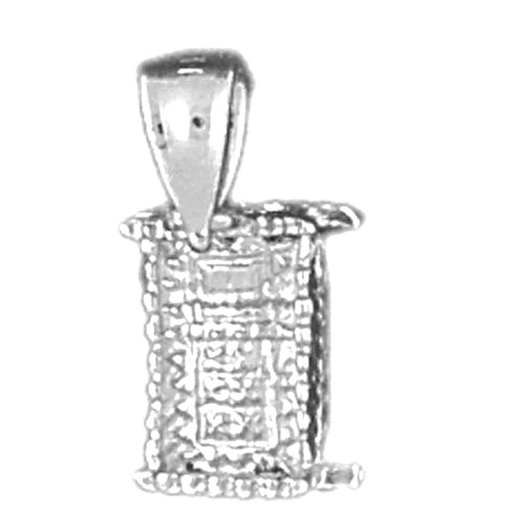 Sterling Silver 3D Baby Crib Pendants