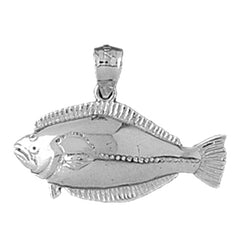 Sterling Silver Halibut Pendant