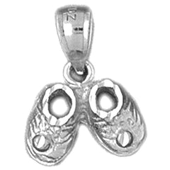 Sterling Silver Baby Booties, Shoe Pendants