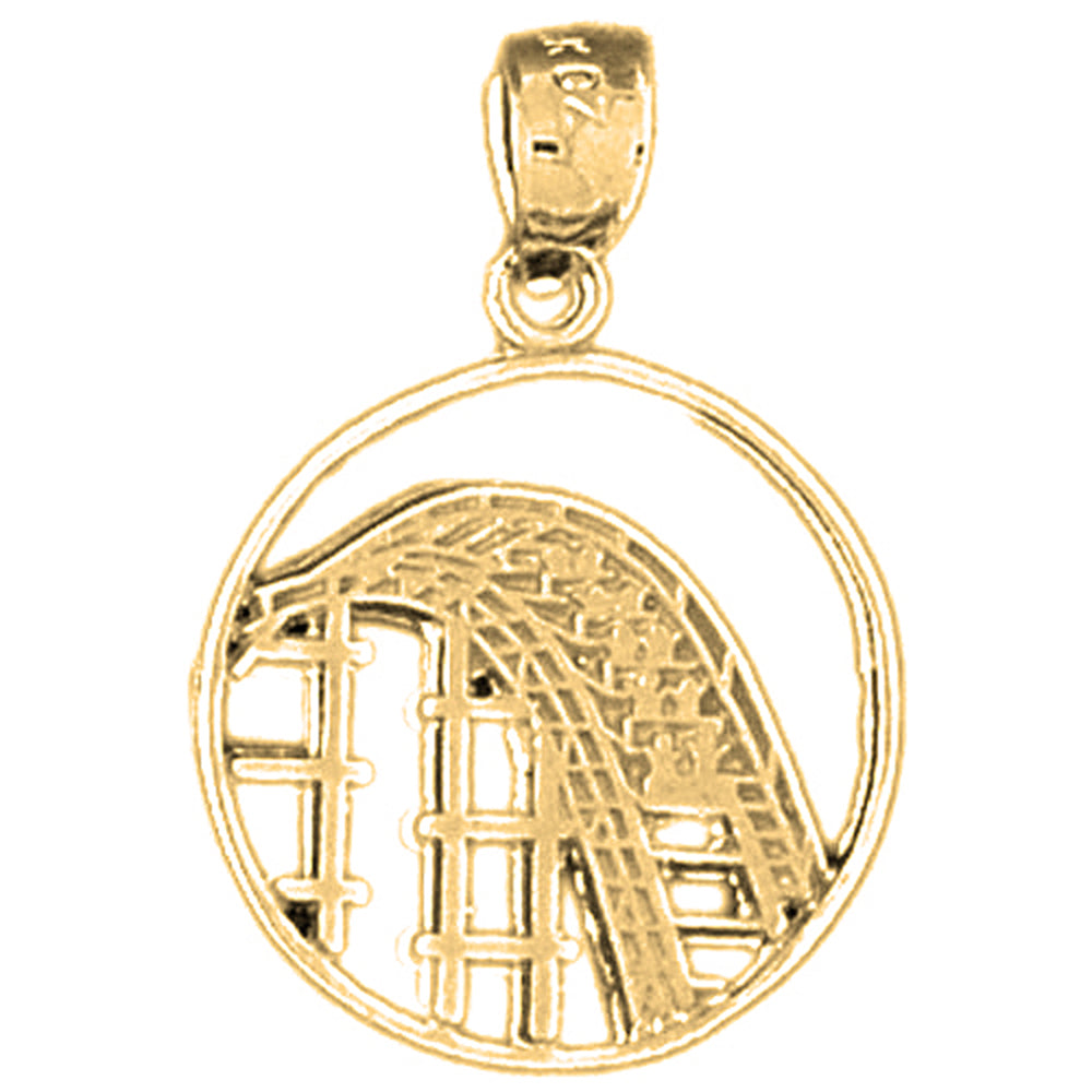 Yellow Gold-plated Silver Carnival Pendant