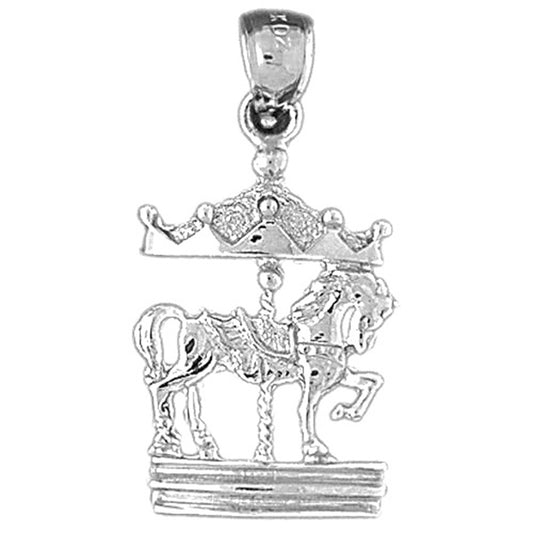 Sterling Silver Carousel Pendant