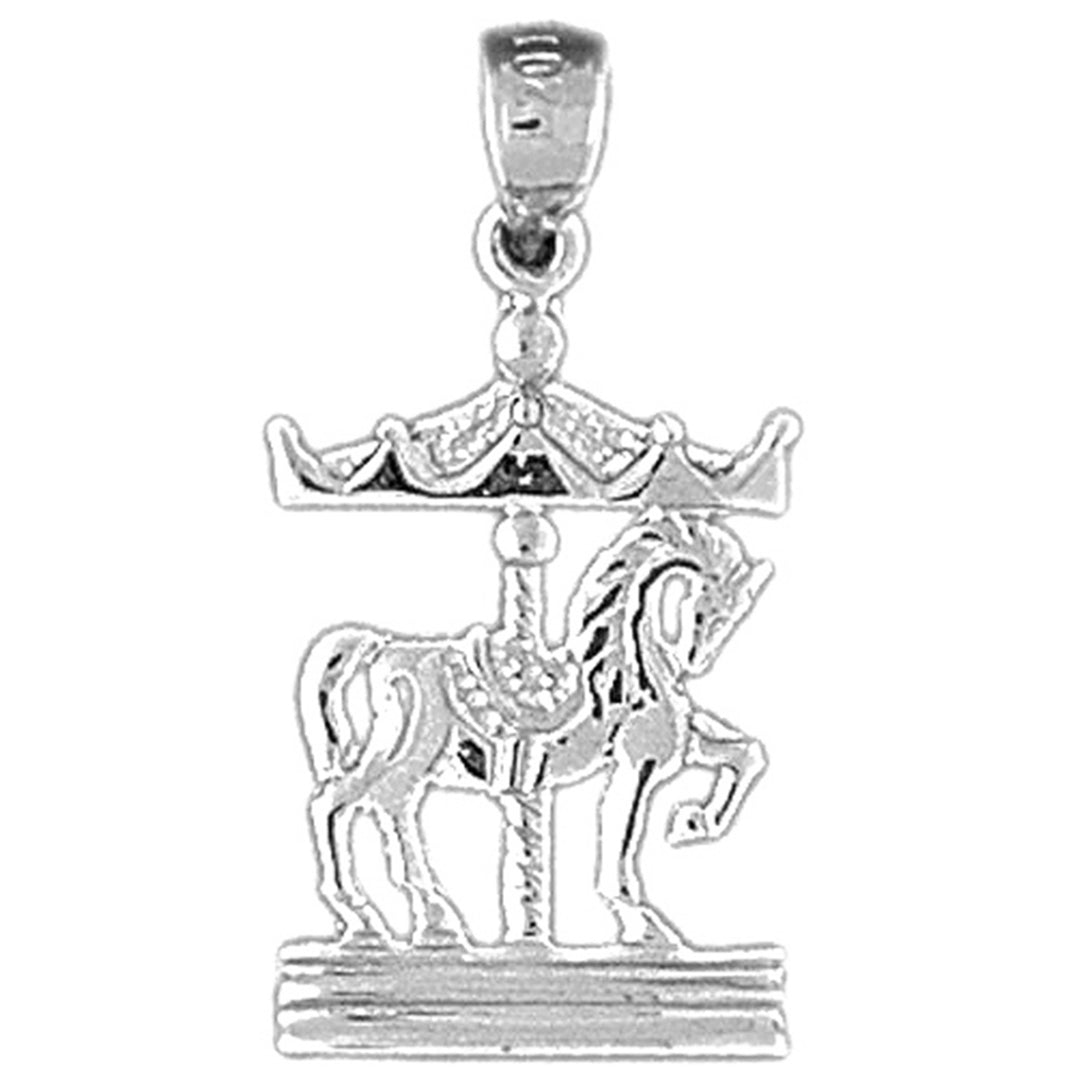 Sterling Silver Carousel Pendant