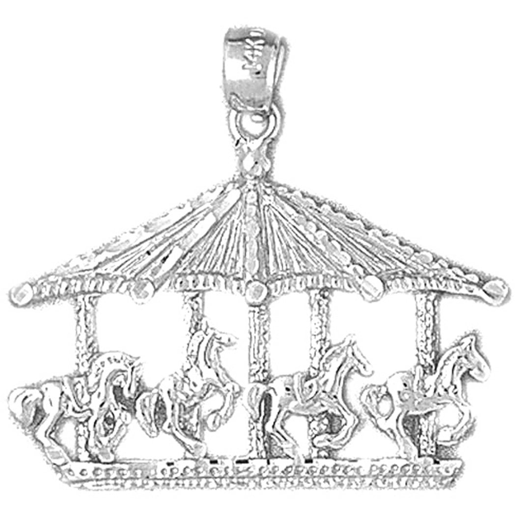 Sterling Silver Carousel Pendant