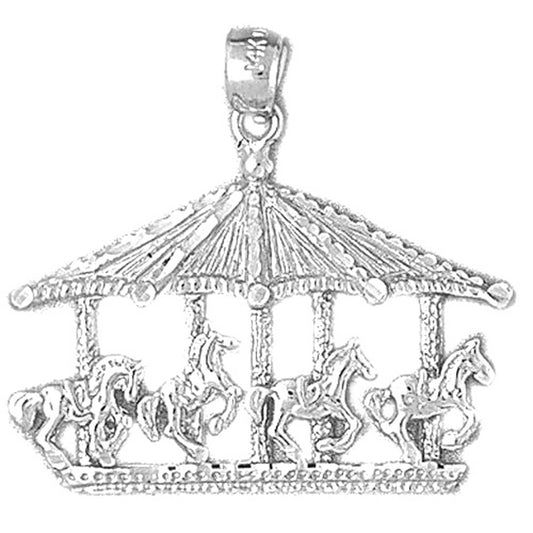 Sterling Silver Carousel Pendant